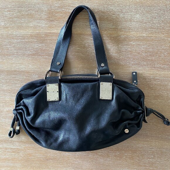 Michael Kors Rehearsal Black Leather Bag - Picture 1 of 10